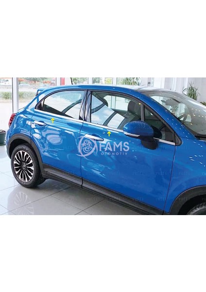 Fiat 500 x Krom Cam Çıtası 4 Parça 2014> Paslanmaz Çelik fırsatları