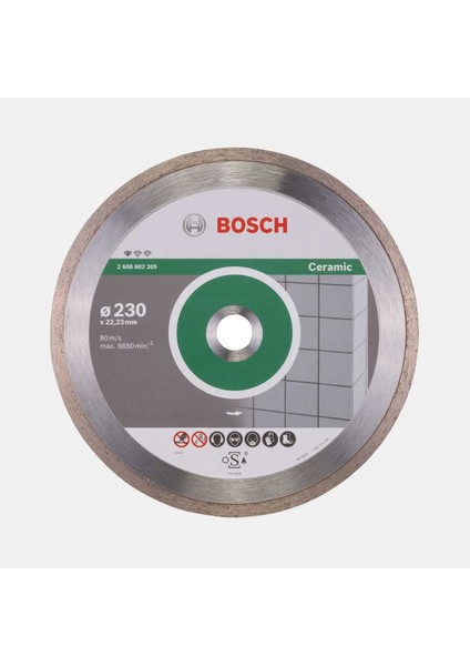 Elmas Kesme Diski Seramik Için 230MM