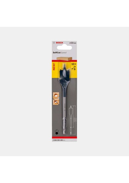 Self Cut Ahşap Yaprak Maktkap Ucu 22X152 mm
