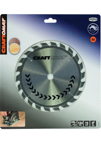 Daire Testere Bıçağı Pr Wo H 184X16-22 mm