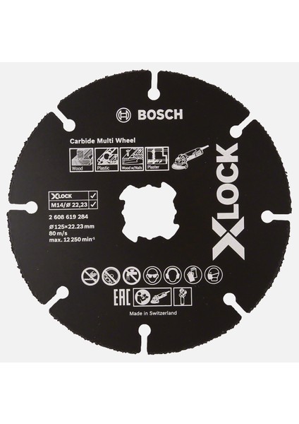 X-Lock Carbide Multi Wheel Kesici Disk 125 mm