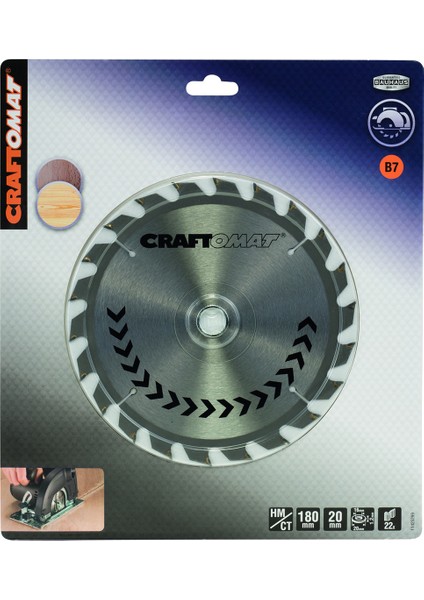 Daire Testere Bıçağı Pr Wo H 180X20-22 mm