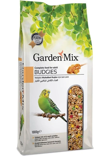 Gardenmix Platin Ballı Muhabbet Kuş Yemi 1Kg