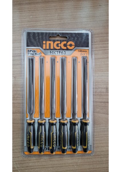 5 Parça Eğe Seti 8'' ve Ingco 6 Parça Mini Eğe Seti