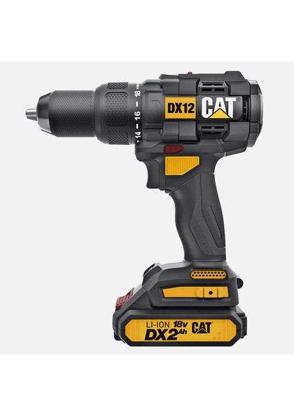 DX12 18 V 2 Ah Çift Akülü Li-On Profesyonel Darbeli Akülü Matkap