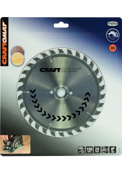 Daire Testere Bıçağı Pr Wo H 190X20-30 mm