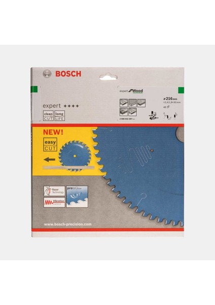 Expert Daire Testere Bıçak Çok Amaçlı 216X30 mm 48 Diş