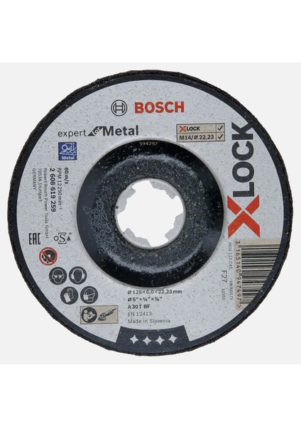 X-Lock 125X6,0 mm Expert For Metal Taşlama Diski