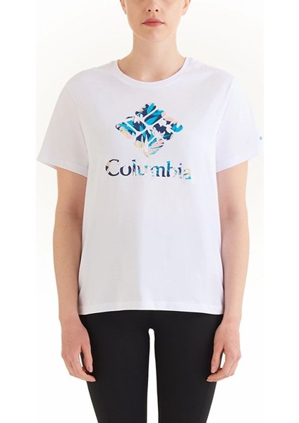 Csc Gem Wisterian Kadın Kısa Kollu T-Shirt Beyaz CS0367-100