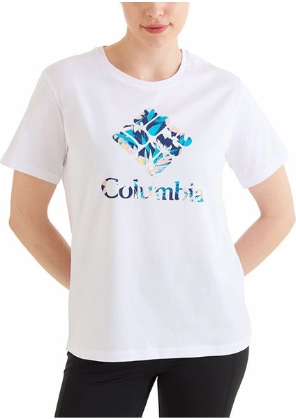 Csc Gem Wisterian Kadın Kısa Kollu T-Shirt Beyaz CS0367-100