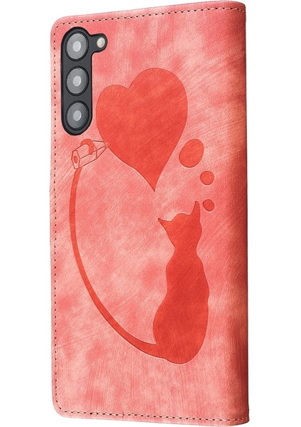 Samsung Galaxy S23 5g Için Kalem Kalp Kedi Pu Kılıf (Yurt Dışından) fırsatları