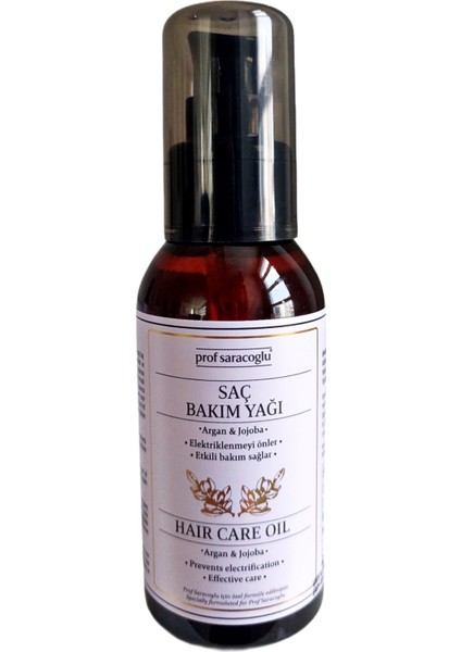 Prof Saracoglu Saç Bakım Yağı ( Argan ve Jojoba Yağlı ) 75 ml