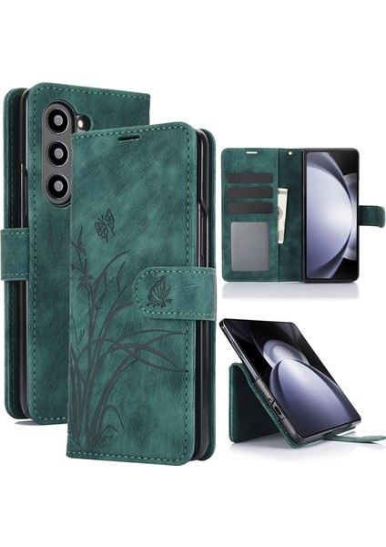 Samsung Galaxy Z Fold5 Için Orkide Pu Kılıf (Yurt Dışından)