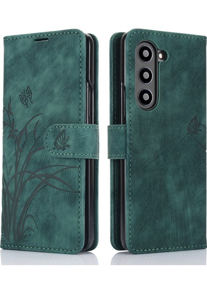 Samsung Galaxy Z Fold5 Için Orkide Pu Kılıf (Yurt Dışından)