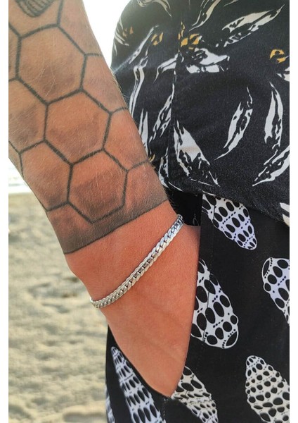 Unisex Urban Kararmaz Gümüş Çelik Bileklik fiyatları