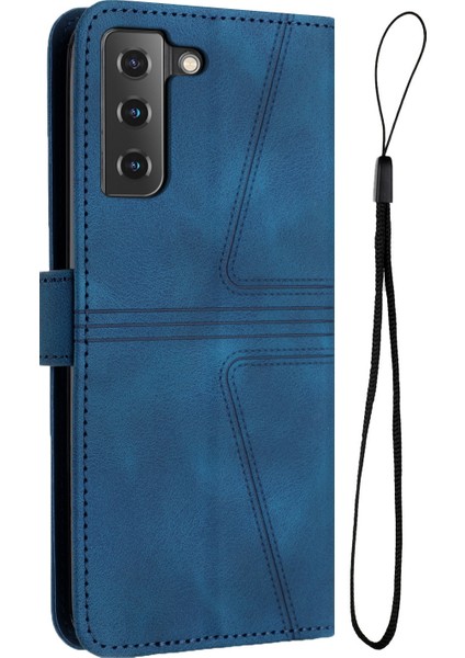 Samsung Galaxy S22+ 5g Için Üçgen Deri Telefon Kılıfı (Yurt Dışından)