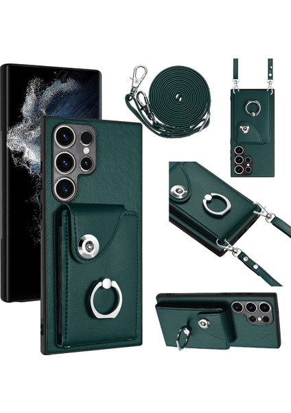 Samsung Galaxy S23 Ultra 5g Için Crossbody Kart Çantası Kılıfı (Yurt Dışından)