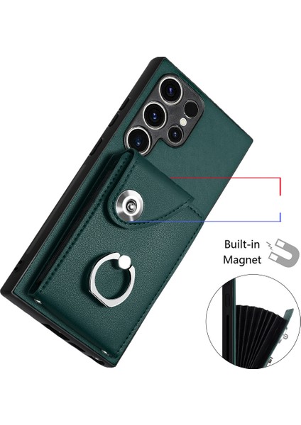 Samsung Galaxy S23 Ultra 5g Için Crossbody Kart Çantası Kılıfı (Yurt Dışından)
