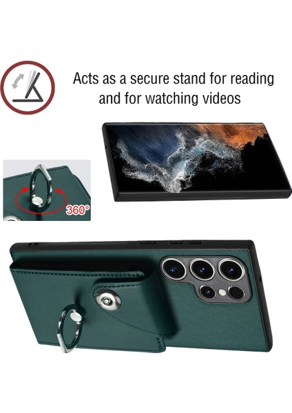 Samsung Galaxy S23 Ultra 5g Için Crossbody Kart Çantası Kılıfı (Yurt Dışından)