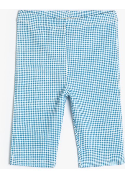 Kısa Tayt Beli Lastikli Pamuklu