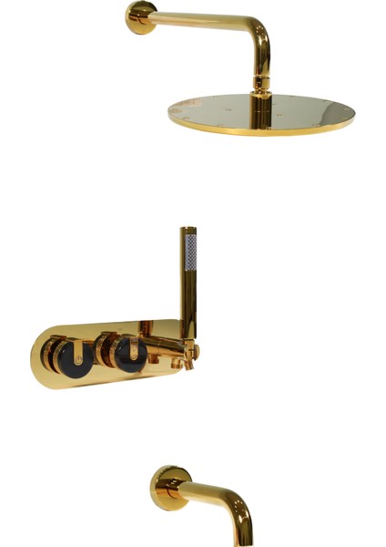 Victoria Gold 3 Yönlü Ankastre Duş Sistemi