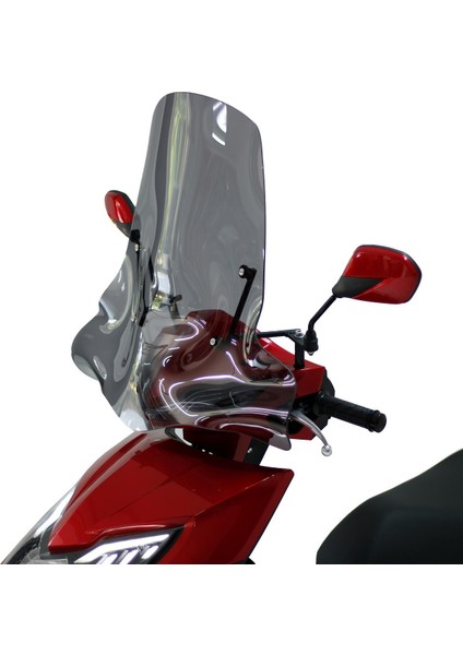 Kanuni Mati 125 2020-2024 Uyumlu Ön Cam Füme 59 cm modelleri