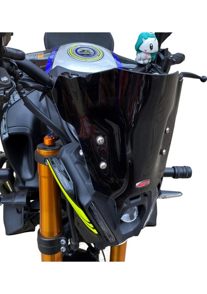 Yamaha MT-09 2021-2023 Uyumlu Ön Cam Şeffaf 30 cm