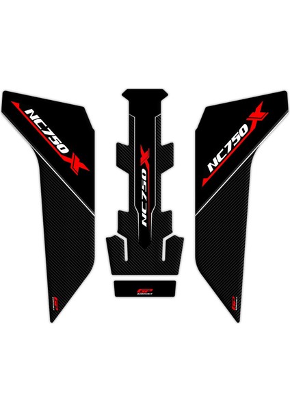 Honda NC 750 X 2016-2020 Uyumlu Tank Pad Seti Gri