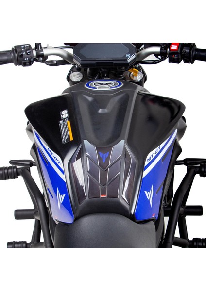 Yamaha MT-07 2021-2024 Uyumlu Tank Pad Seti Mavi