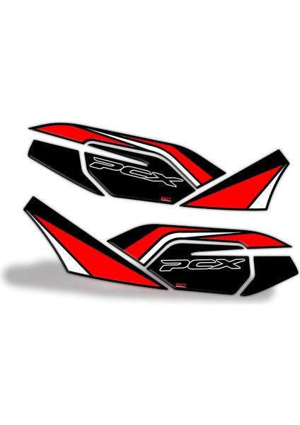Honda PCX 125 2021-2024 Uyumlu Yan Alt Ayak Pad Kırmızı fırsatları