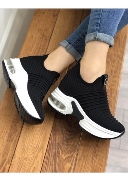 24Y300-8 Kadın Gizli Dolgulu Yüksek Air Taban Premium Sneaker Spor Ayakkabı modelleri