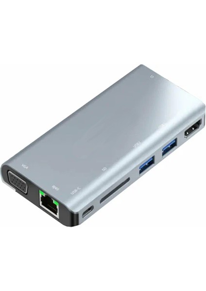 W28 8 In 1 Usb-C Çok Işlevli Bağlantı Istasyonu