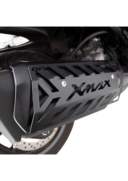Yamaha XMAX 2018-2024 Uyumlu Egzoz Koruma Kapağı Siyah