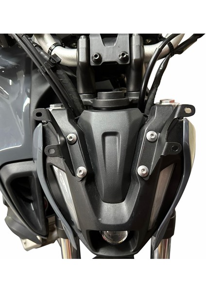 Yamaha MT-07 2021-2023 Uyumlu Ön Cam Siyah 30 cm