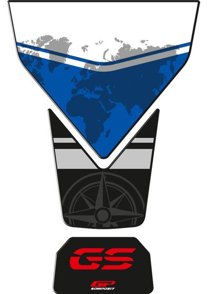 BMW F 850 GS ADV 2018-2023 Uyumlu Tank Pad Mavi