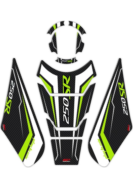 CF Moto 250 SR 2020-2024 Uyumlu Tank Pad Seti Sarı