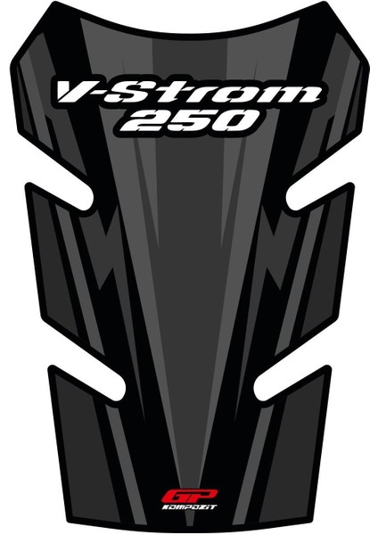 Suzuki V-Strom 250 2017-2020 Uyumlu Tank Pad Siyah