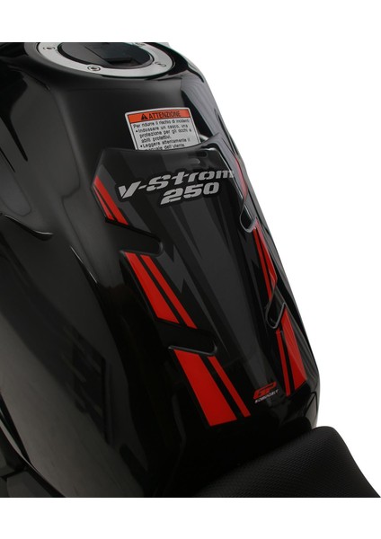Suzuki V-Strom 250 2017-2020 Uyumlu Tank Pad Siyah