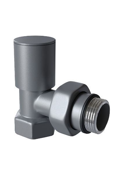 Silindir Kafalı Metal Gövde Dekoratif Radyatör Vanası