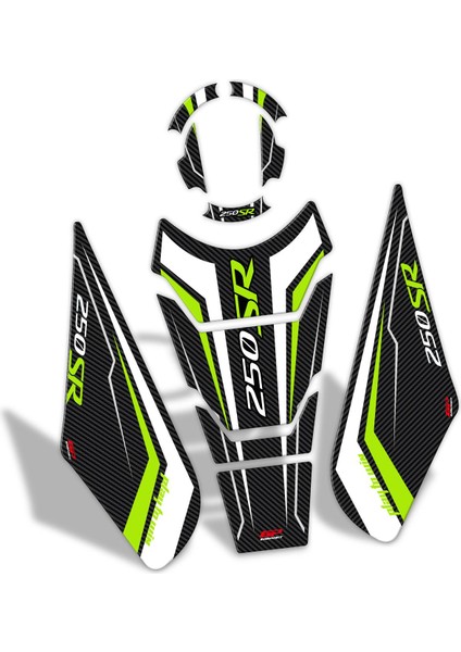 CF Moto 250 SR 2020-2024 Uyumlu Tank Pad Seti Sarı indirimleri