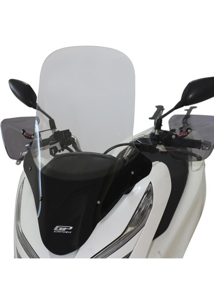 Honda PCX 125 2018-2020 Uyumlu Ön Tur Camı Şeffaf 71 cm