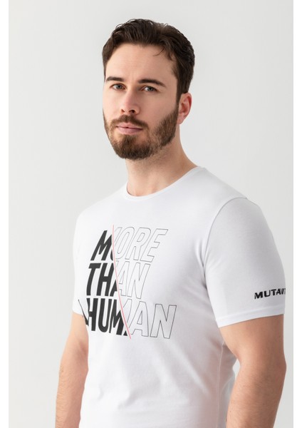Motto - Baskılı Erkek Slim Fit T-shirt