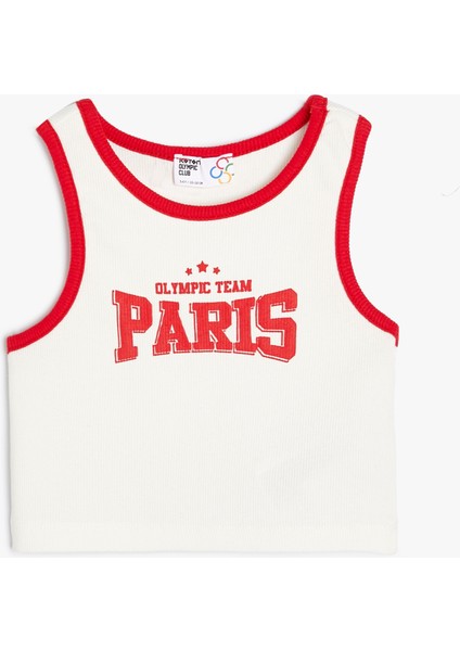 Atlet Spor Temalı Bisiklet Yaka Renk Bloklu Pamuklu