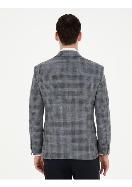Erkek Gri Ex. Slim Fit Ceket 50284927-VR024