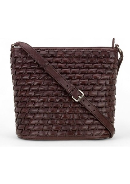 Sun Kahve Deri Kadın Çapraz Askılı Çanta 127 Sun