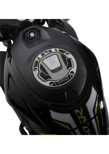 CF Moto 250 SR 2020-2024 Uyumlu Tank Pad Seti Siyah - Kırmızı