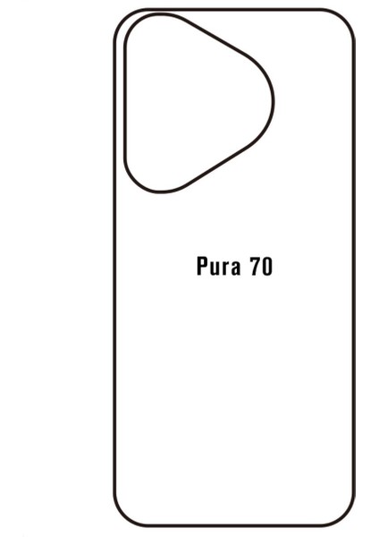Hua Pura 70 Uyumlu Ön+Arka Body Şeffaf Ultra Koruyucu Nano Jelatin modelleri