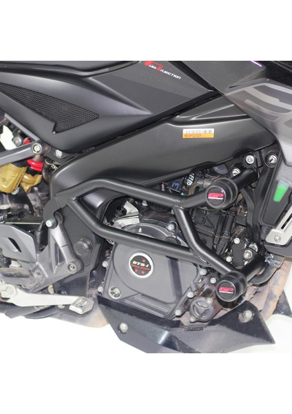 GP Kompozit Bajaj Pulsar NS 200 2022-2024 Uyumlu Motor Koruma Demiri Siyah