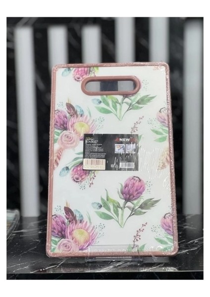 Newlife 130D Model Plastik Desenli Kesim Tahtası