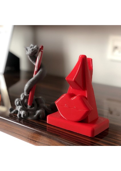 Bursa3dfilament Dekoratif Kırmızı Gözlük Standı/Optik, Vitrin Ürünü Ya Da Hediyelik Ürün